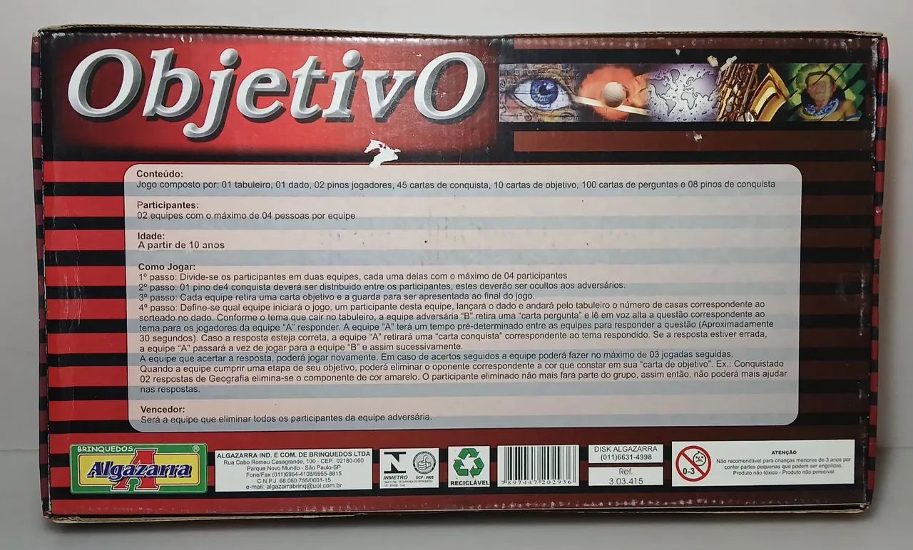 jogo de tabuleiro Objetivo Algazarra - Foto 3