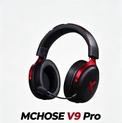 Headset sem fio Mchose V9 Pro Vermelho