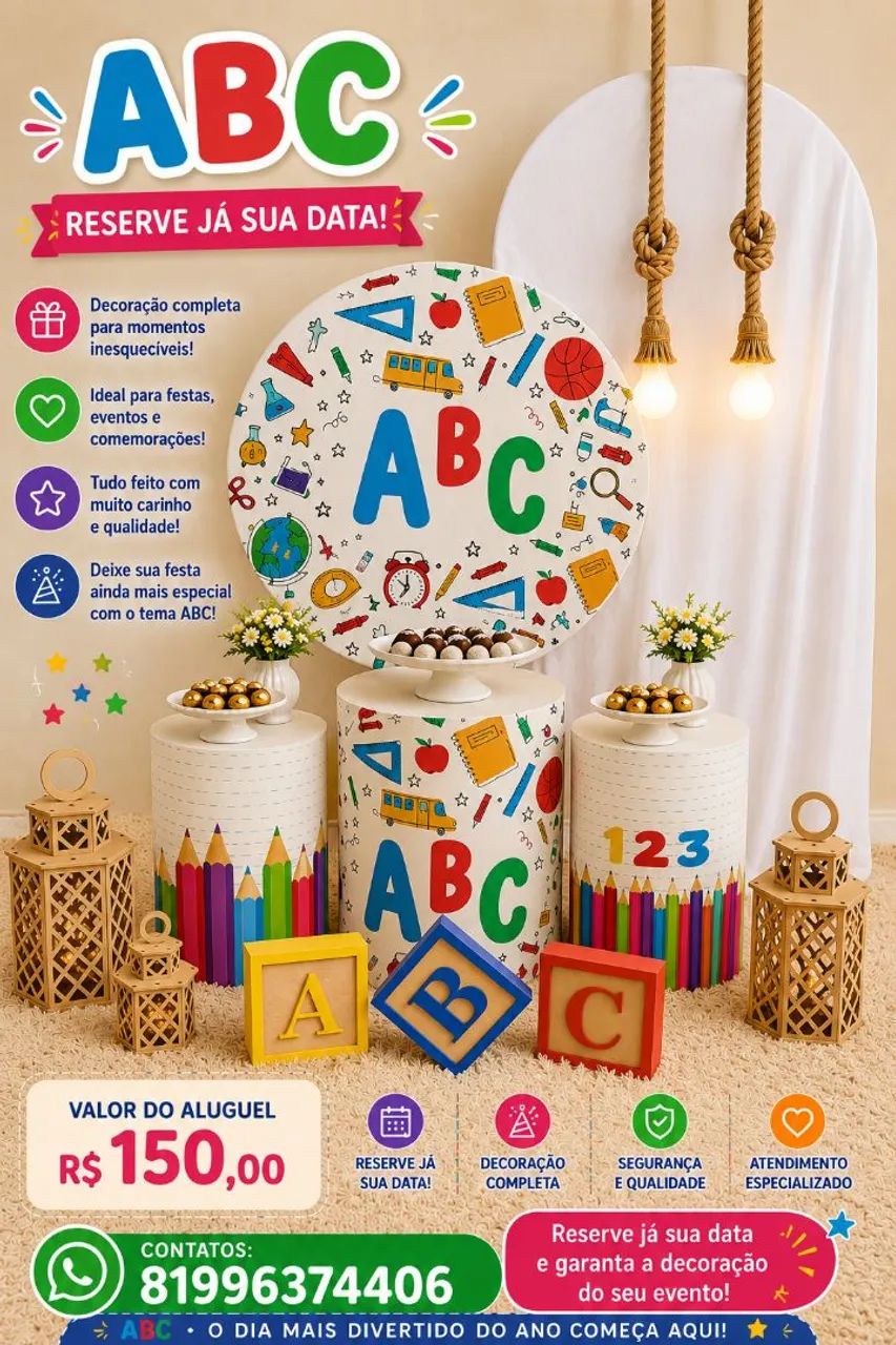 Pegue monte ABC e Dia da criança 