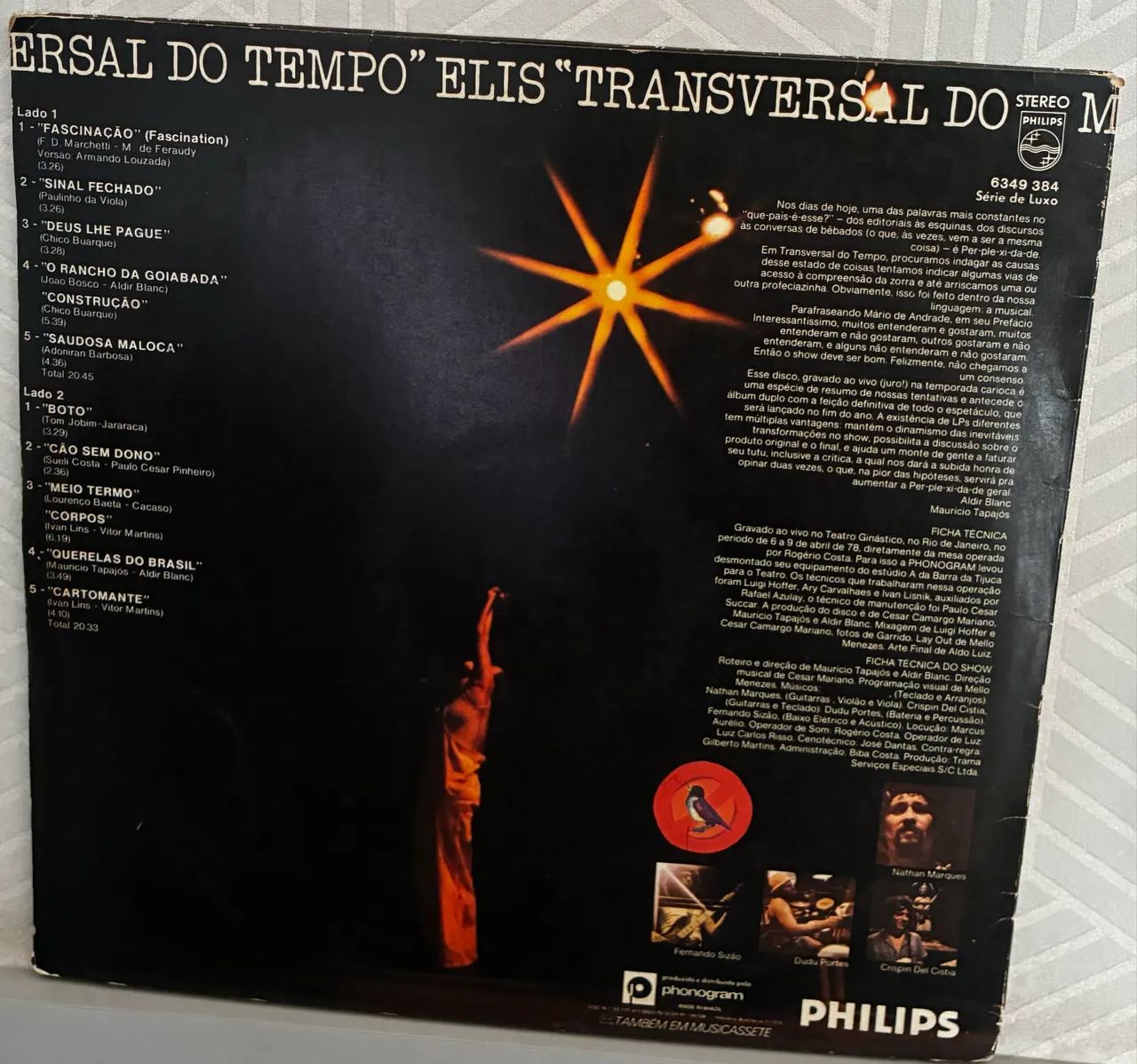 Disco vinil Elis Regina- Transversal do tempo  - Foto 2