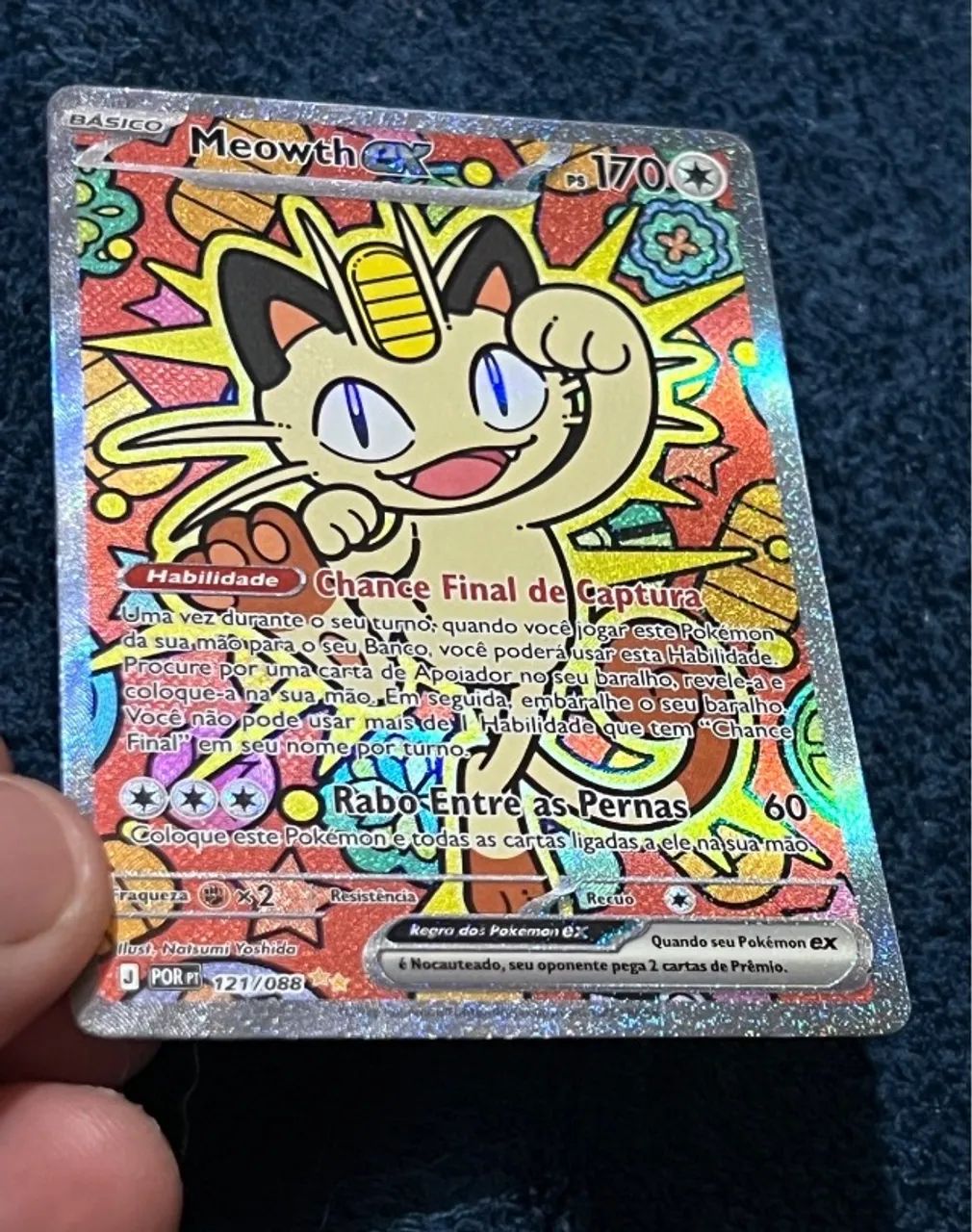 Carta Pokémon Meowth Ex 121/088 - Foto 2