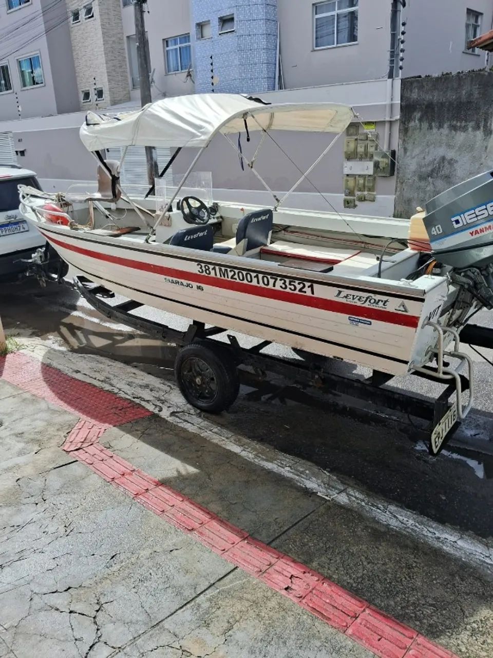 Lancha marajó 16 pés com motor - Foto 7