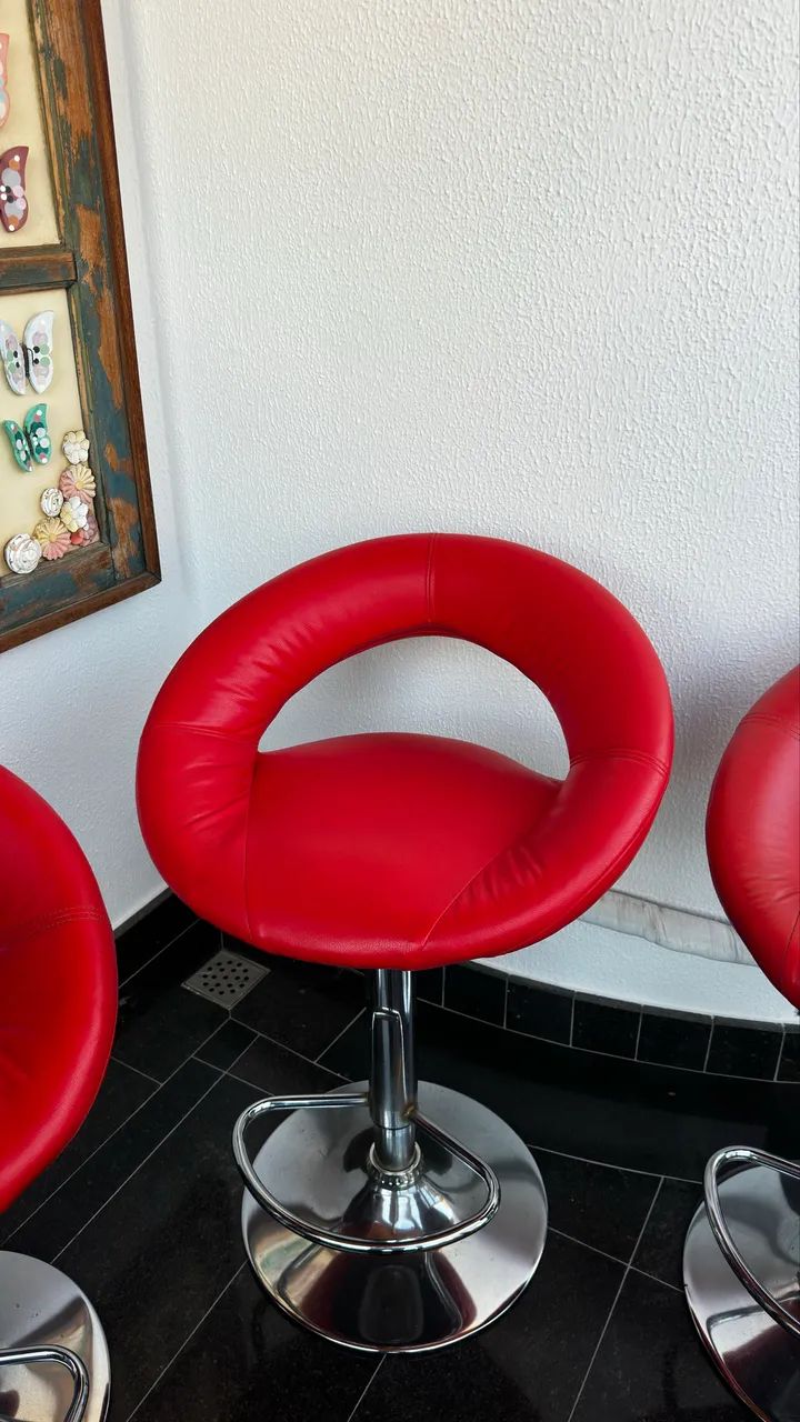 3 Banquetas de couro  - Foto 4