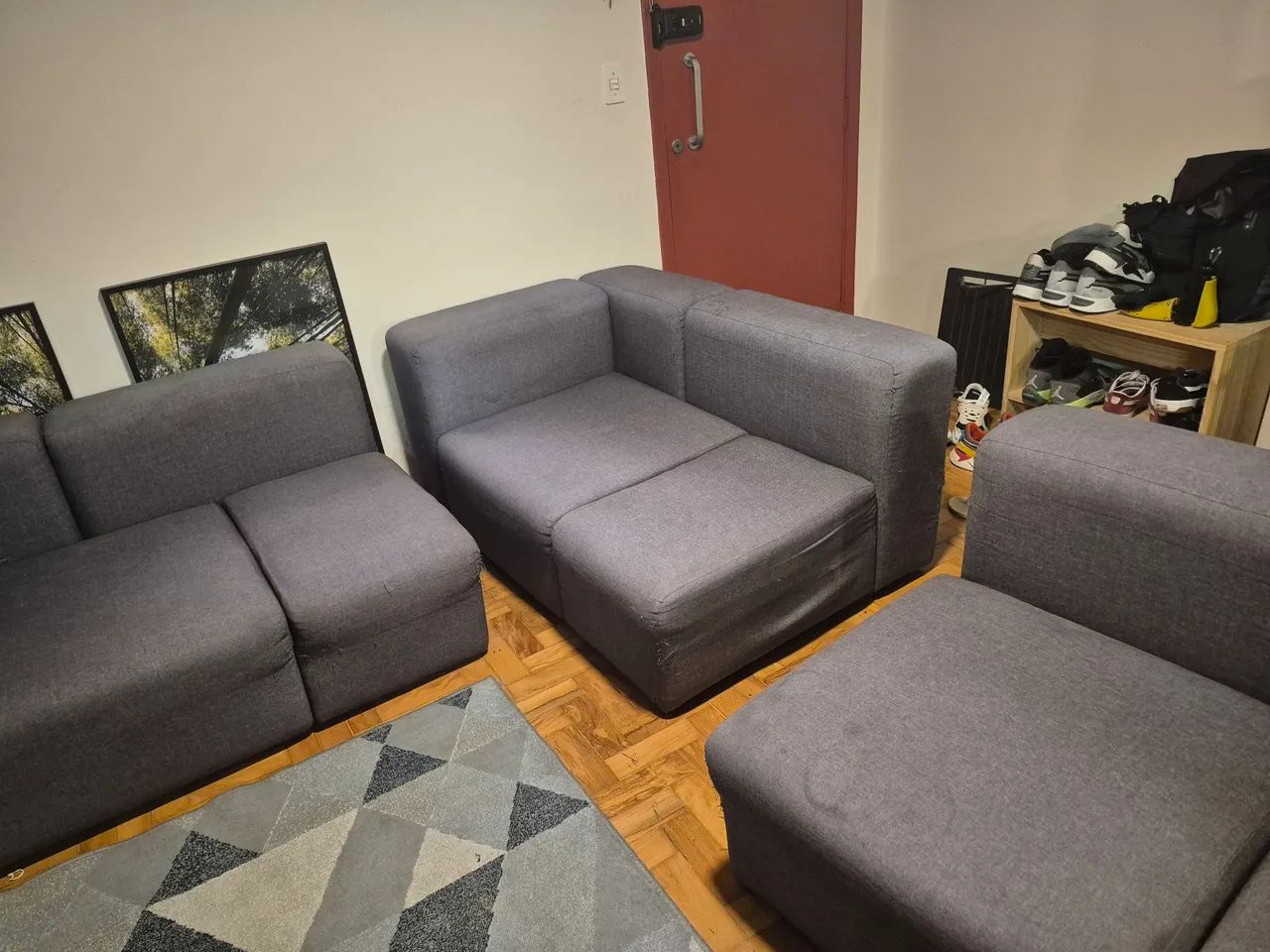 Sofá modular com 3 módulos separados tipo tokstok - Foto 5
