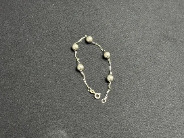 Pulseira de Prata com Bolinhas NL 925 - 19 cm