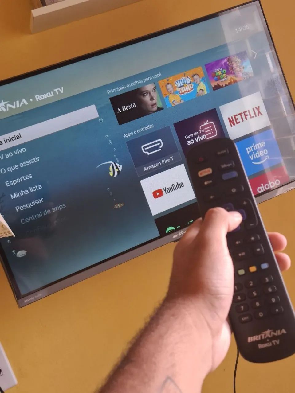 Tv Britânia seminiva funcionando perfeitamente $750
