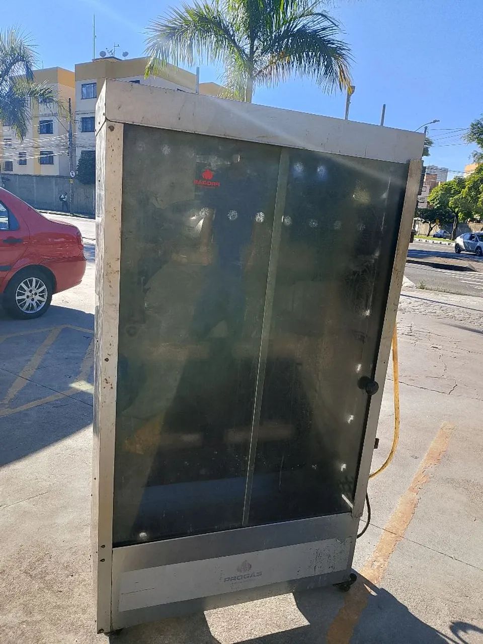 Máquina de frango assada