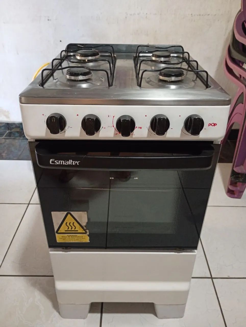 Fogão 4 bocas esmaltec 