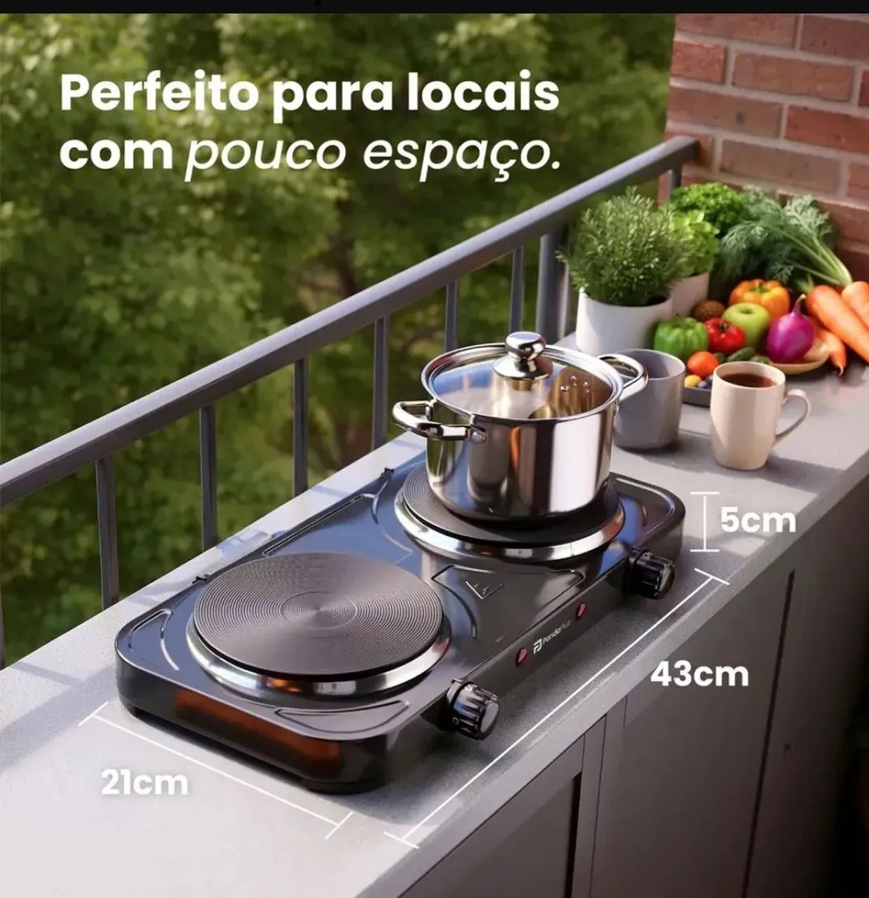 Fogão elétrico de 2 bocas e de 220V - Foto 4