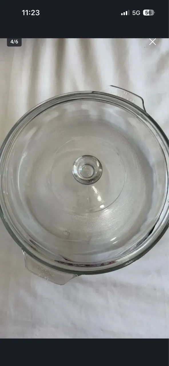 Caçarola de Vidro PYR?O?REY 3 Litros - Nova (Nunca Usada)