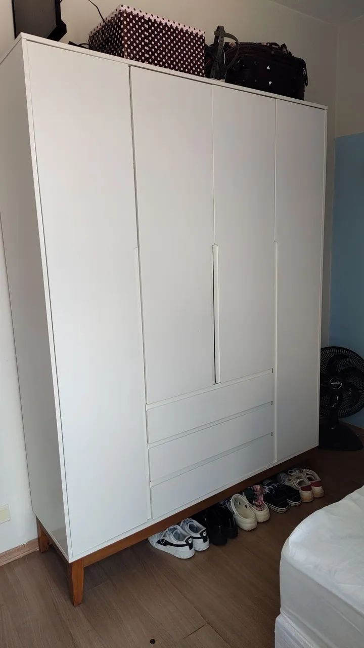 Guarda roupa Elfe 4 portas 3 gavetas  - Foto 2