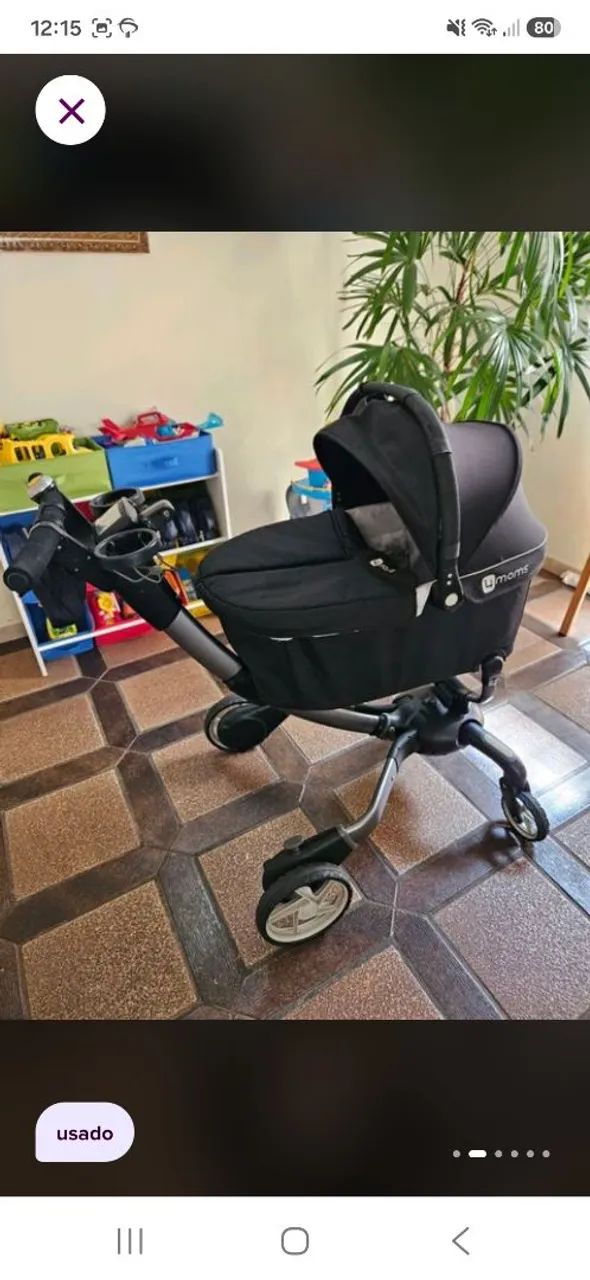 carrinho de bebê 4moms origami preto - Foto 2