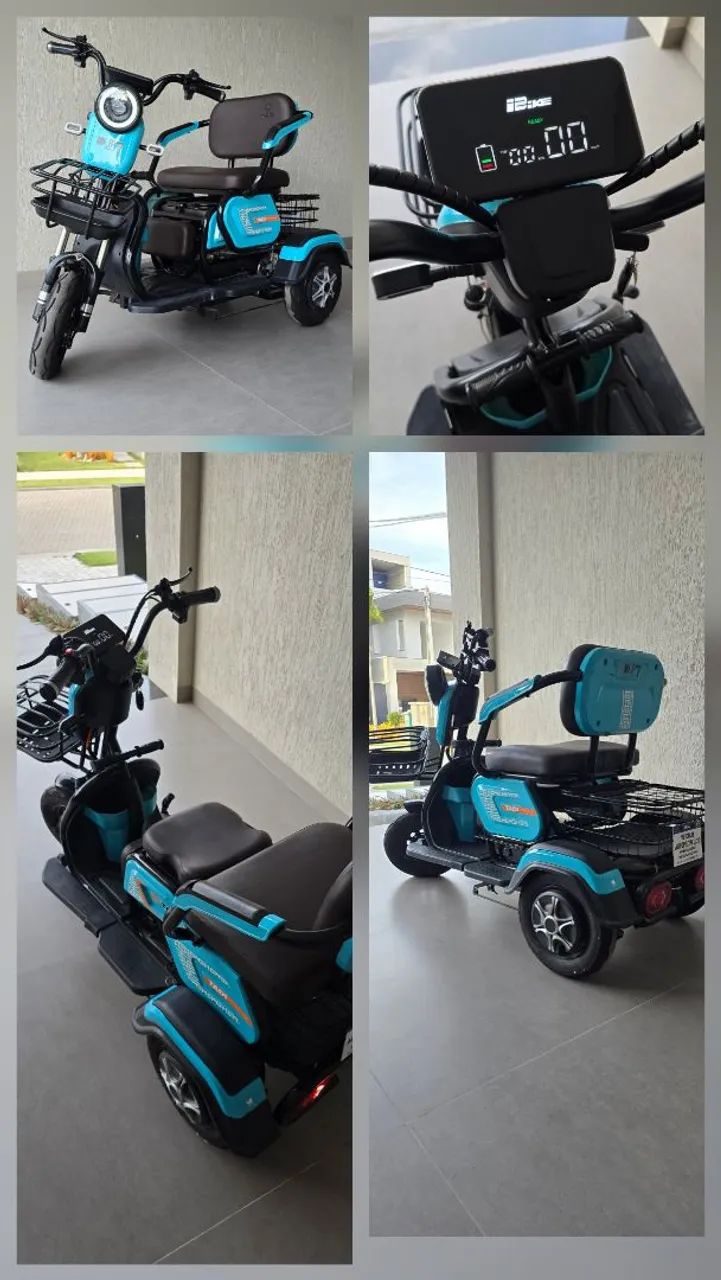 Triciclo Scooter Moto Elétrica 