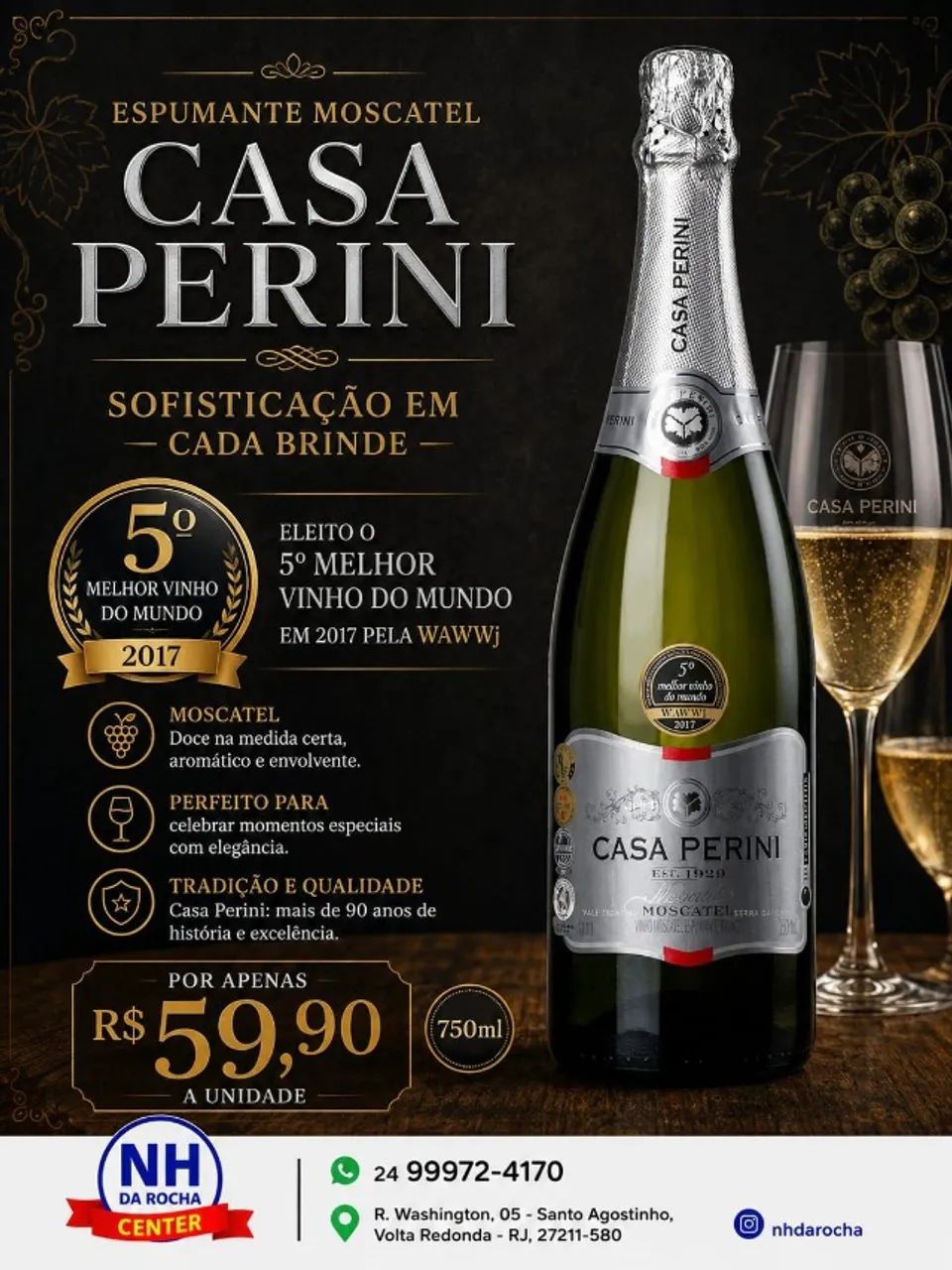 ESPUMANTE MOSCATEL CASA PERINI