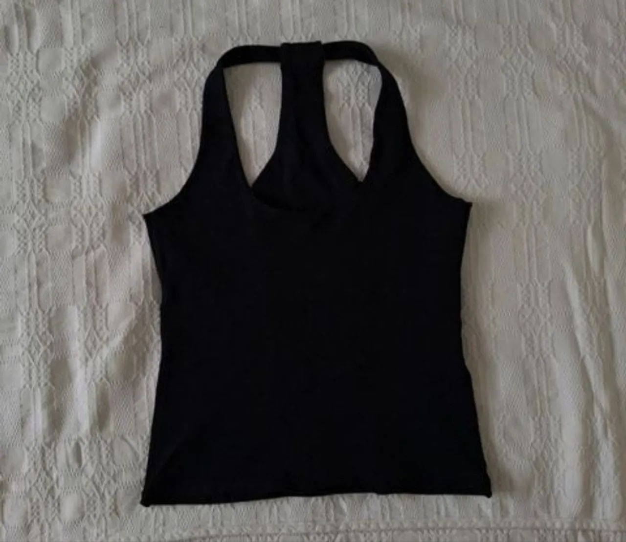 blusa preta y2k com strass