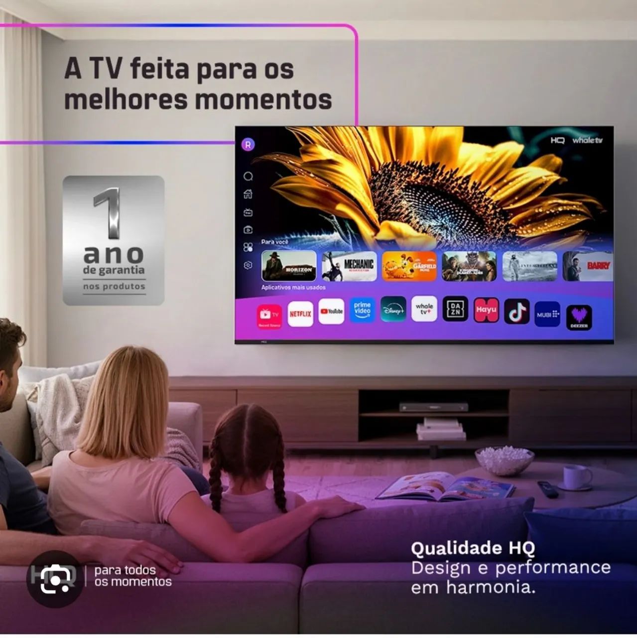 SMART TV QLED 55 POLEGADAS HQ - Foto 4