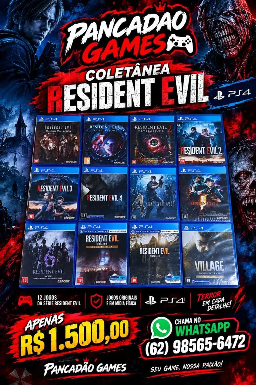 Coletânea resident evil ps4