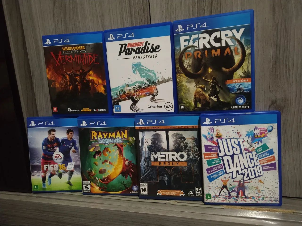 Lote 7 jogos ps4 