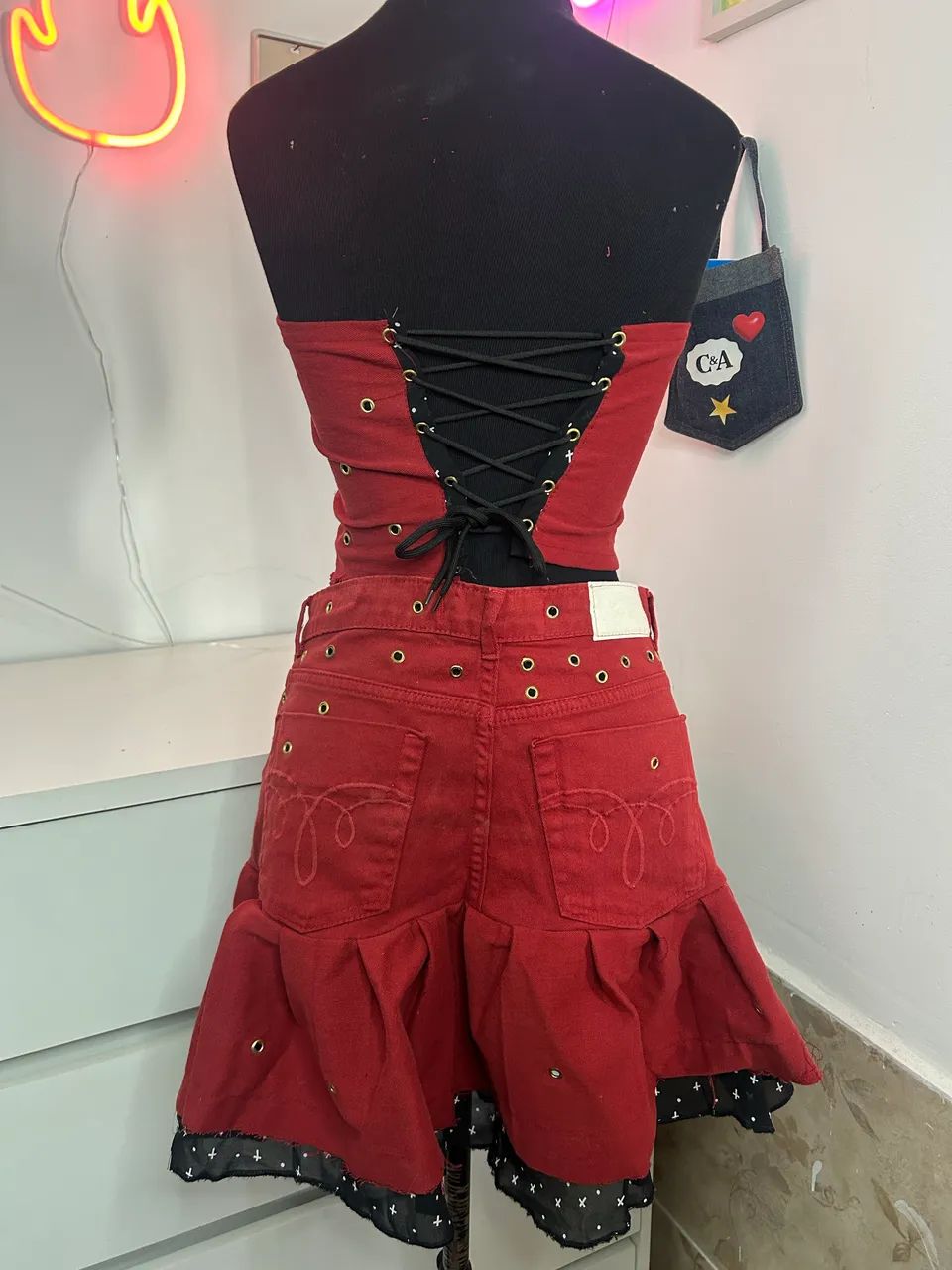 conjunto upcycling bordo  - Foto 5