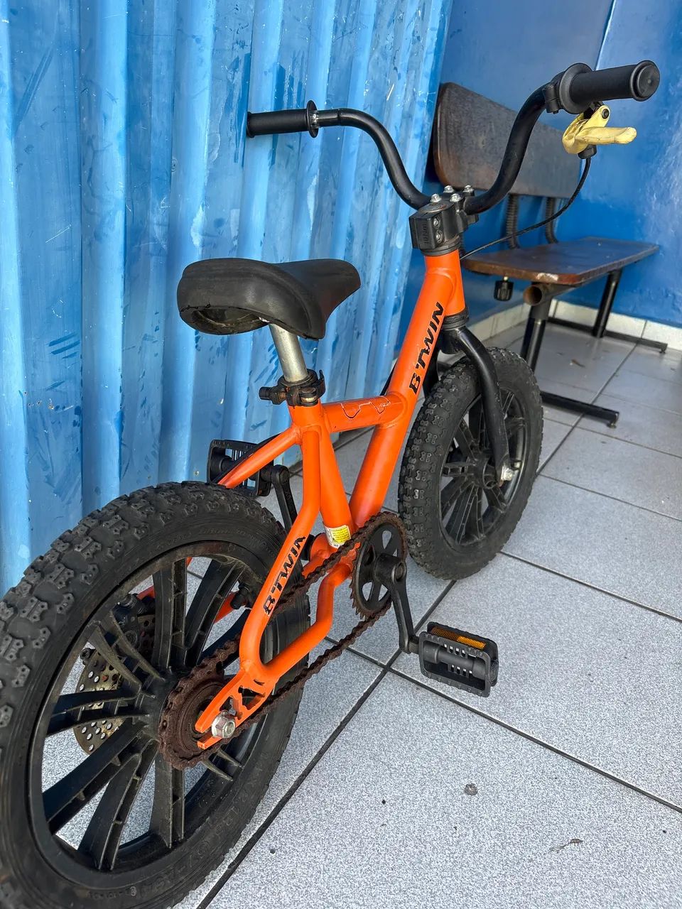 bicicleta b-twin aro 14 - Foto 3