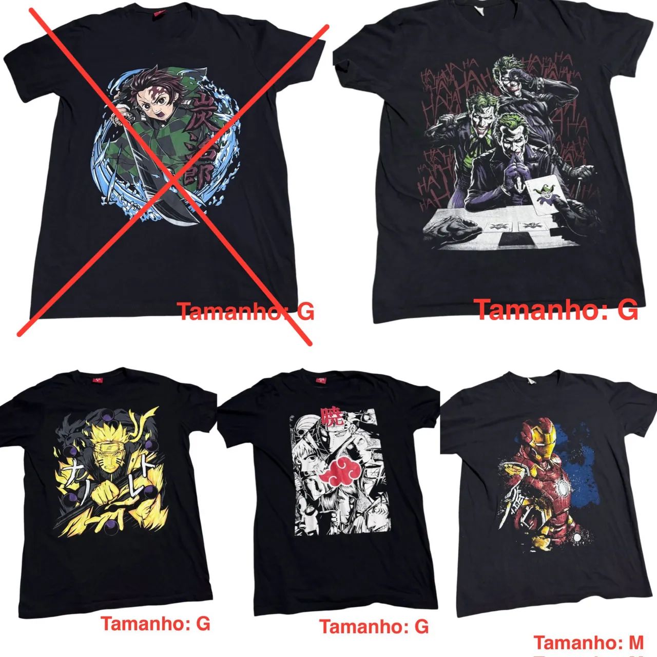 Camiseta Naruto Akatsuki geek  - Foto 5