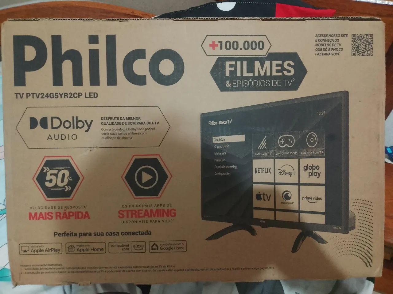 TV PHILCO 24" SMART - NOVA, LACRADA