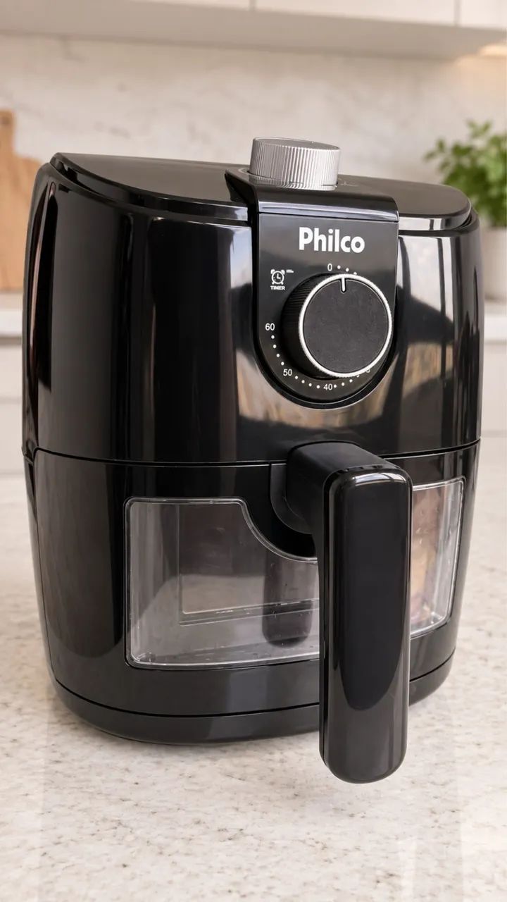 Air Fryer Philco preta com timer  - Foto 2