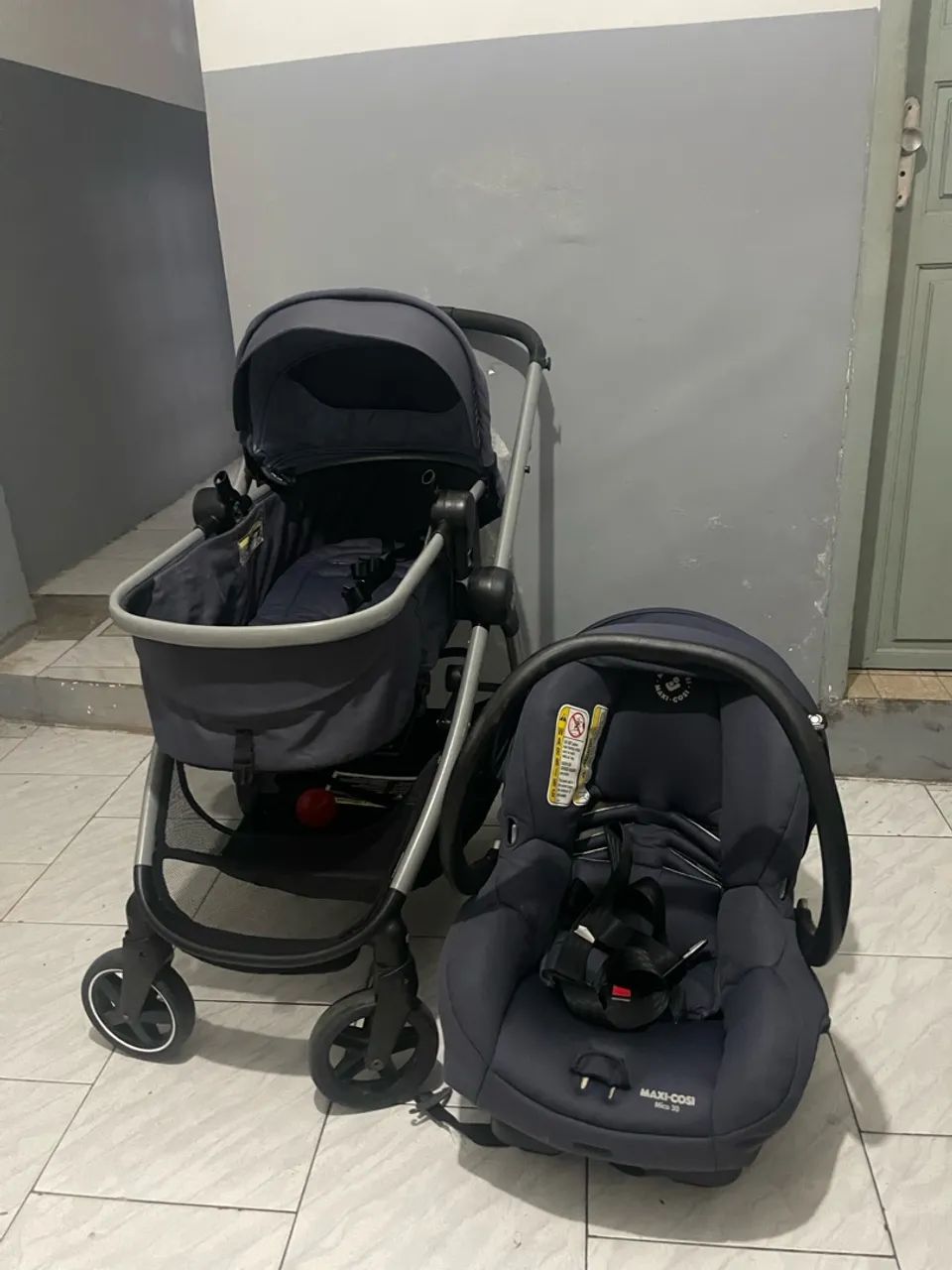 carrinho moisés com bebê conforto  - Foto 2