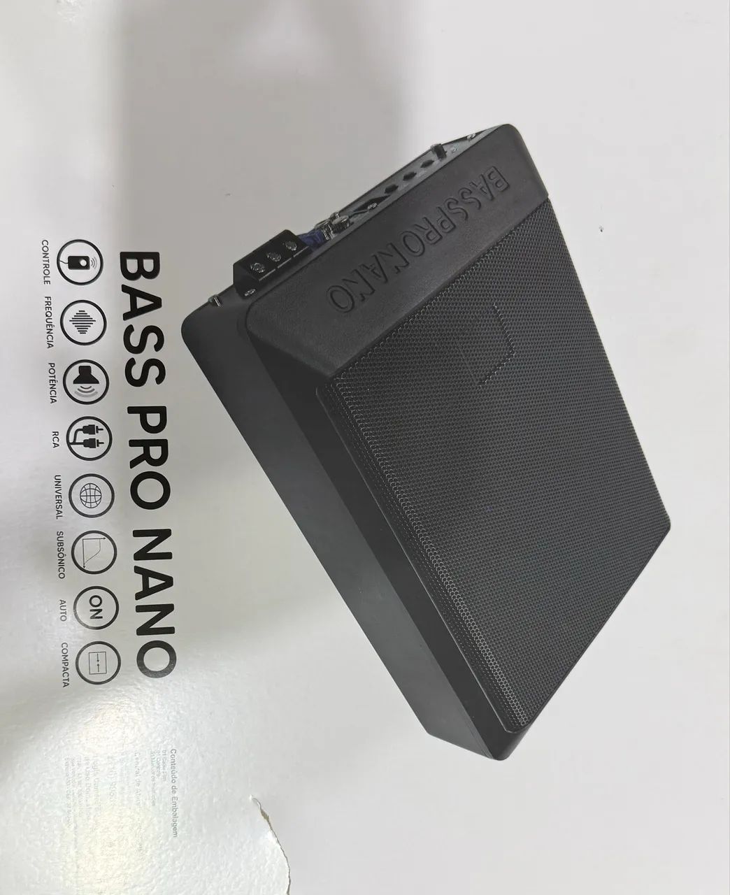 Caixa Slim Amplificada Deep 200w Rms Sub 6x8 Pol Universal - Foto 3