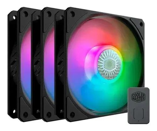 Kit com 3 Fans Cooler Master SickleFlow 120mm
