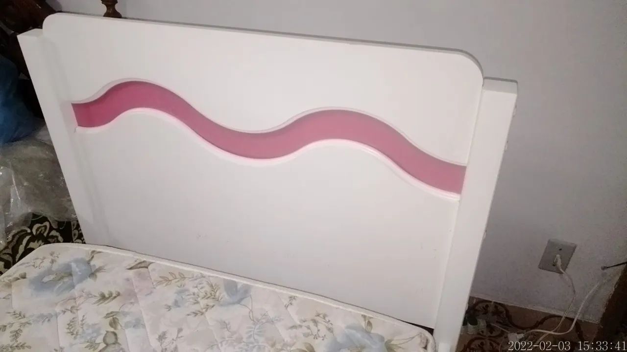 Cama de solteiro laca branca  - Foto 2