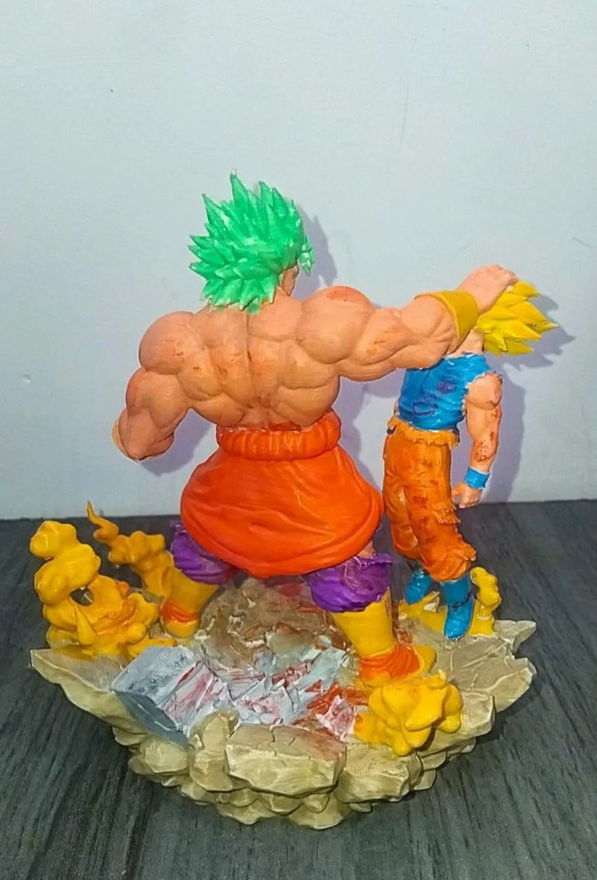 Action figure dragon ball broly e goku - Foto 3
