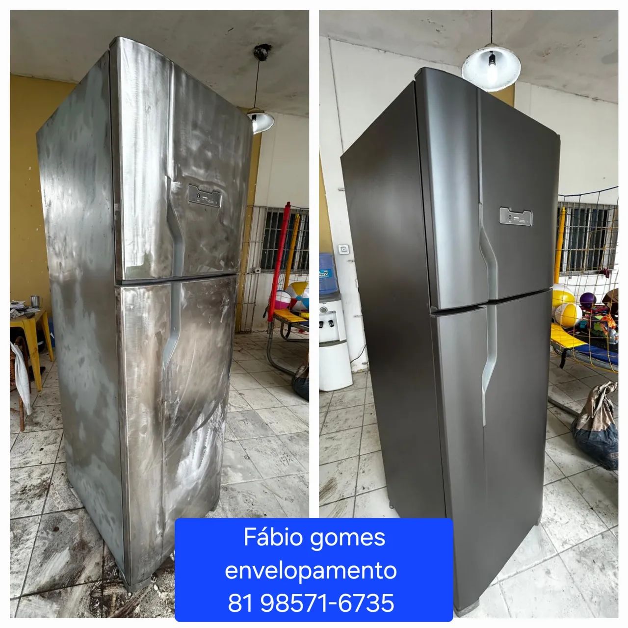 Plotagem de geladeira ( envelopamento )