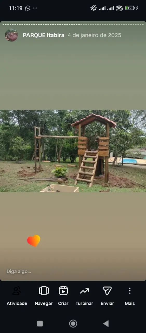  fazemos playground de pallet com base de eucalipto