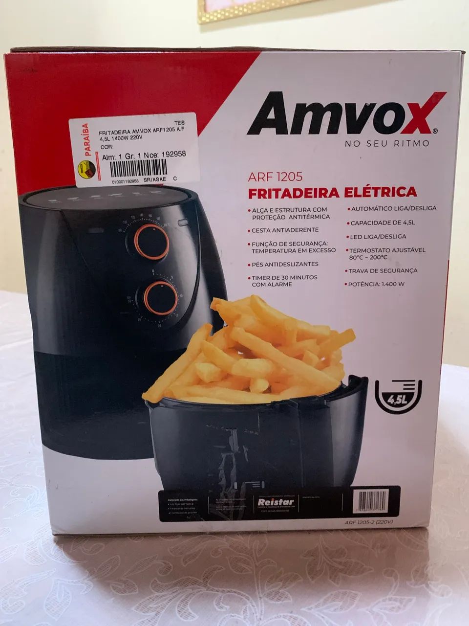 FRITADEIRA AMVOX ARF1205 A.F 4,5L 1400W 220V - Foto 2
