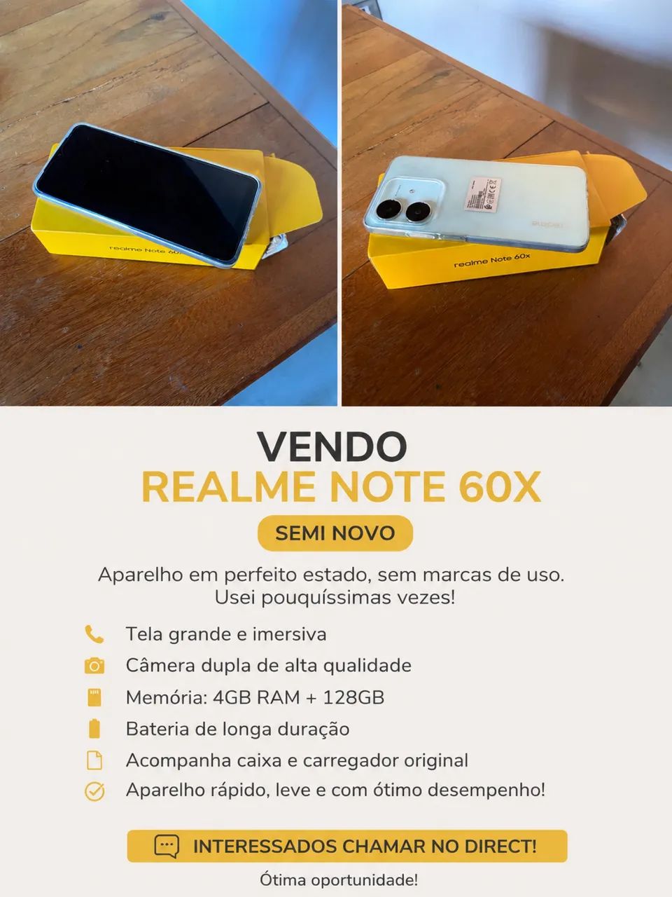 Celular REALME NOTE 60X