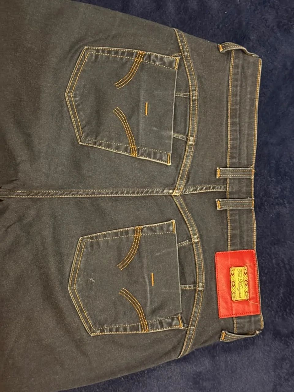 Calça jeans c/ lycra azul - Foto 4