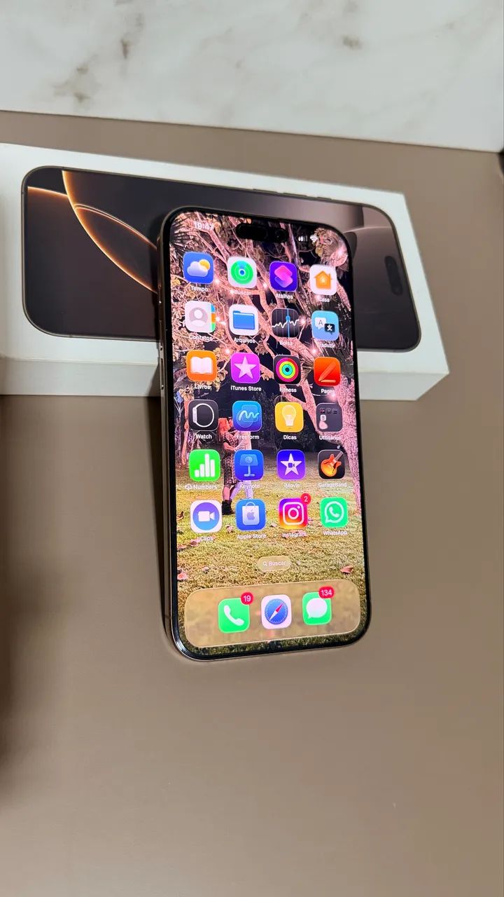 iPhone 16 Pro Max Gold 512 Gb MUITO CONSERVADO - Celulares e