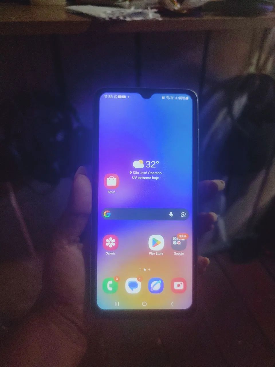 Samsung A05 na película 