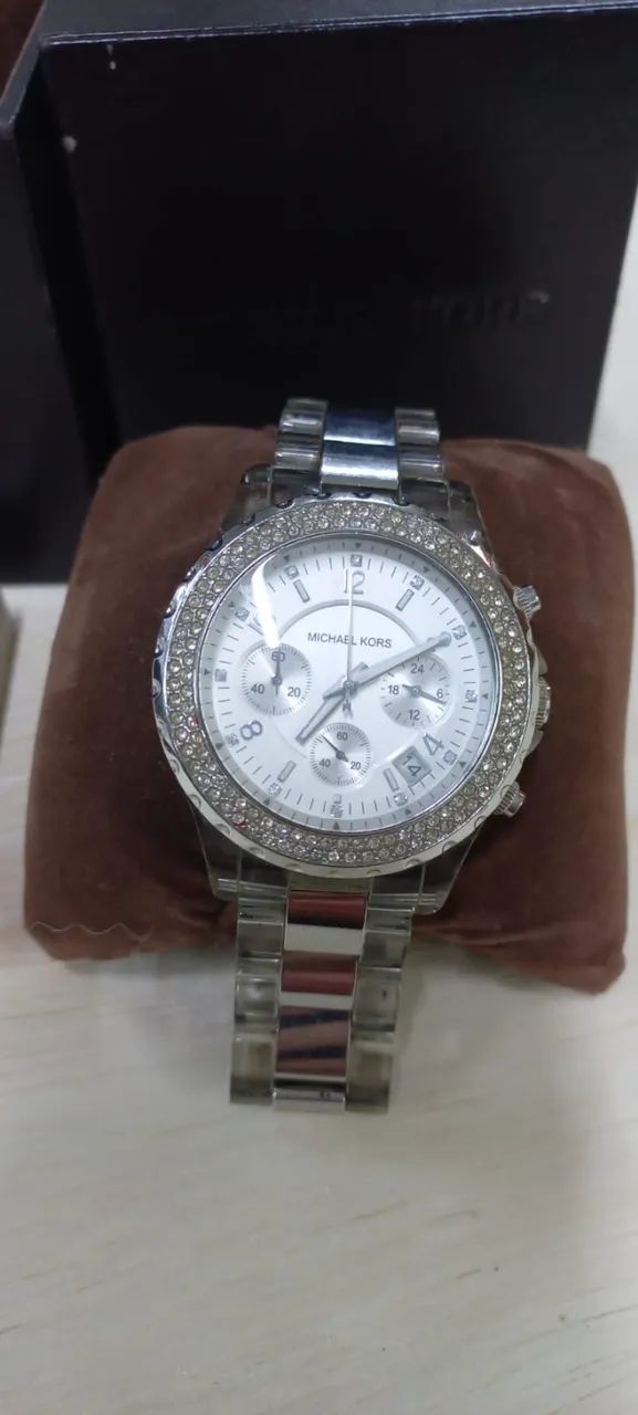 Relógio Michael Kors feminino com strass  - Foto 3