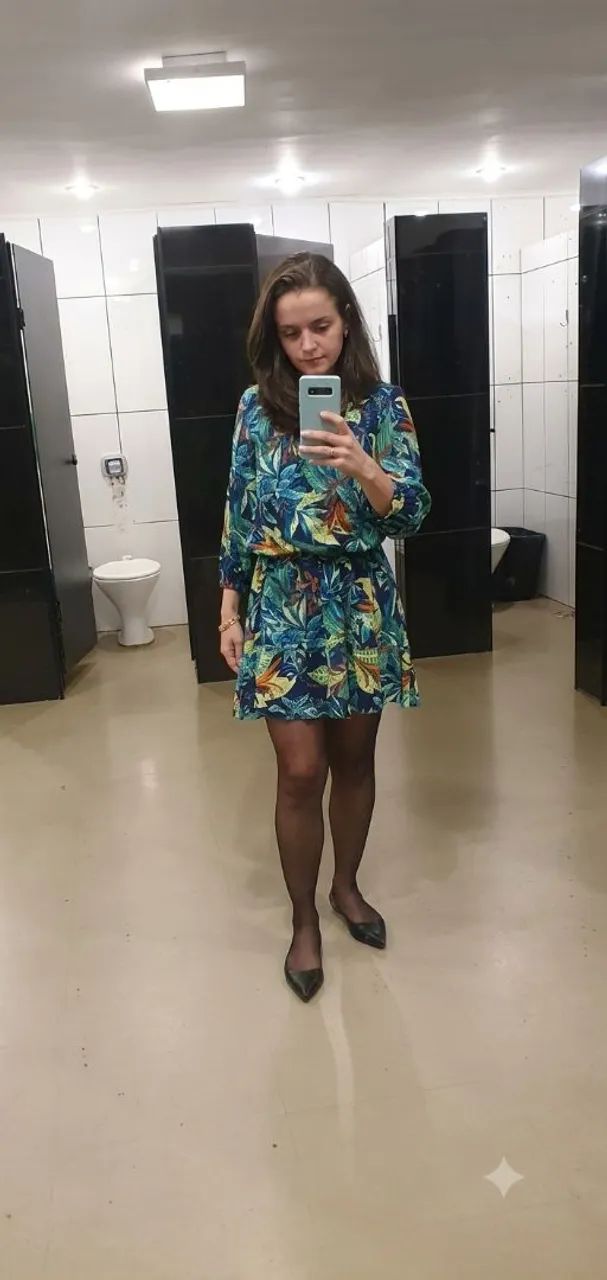 Vestido estampado tamanho P