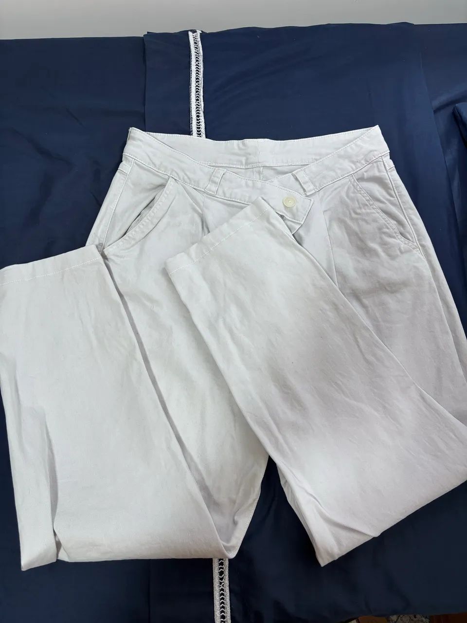 Calça Branca Azulada G2