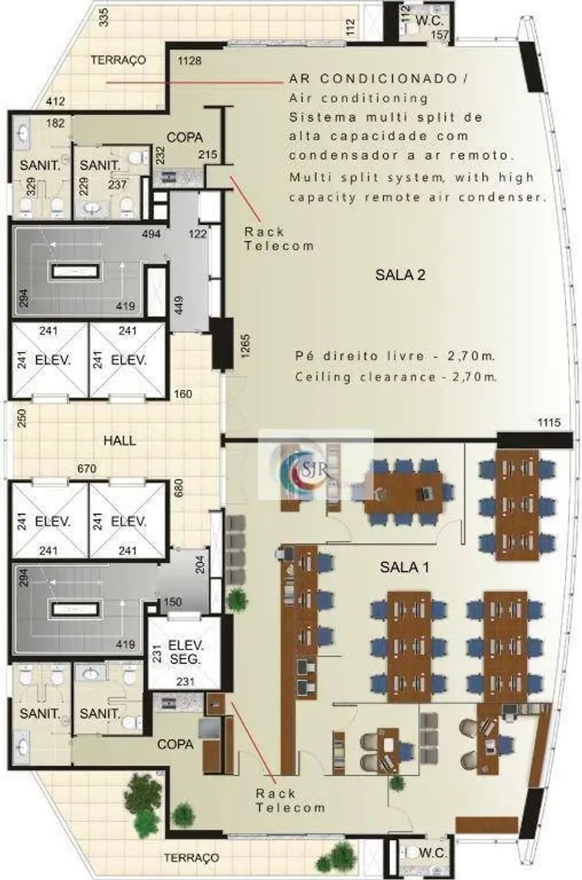 Conjunto comercial com 410m² em vão livre com 10 vagas de garagem! - Foto 5
