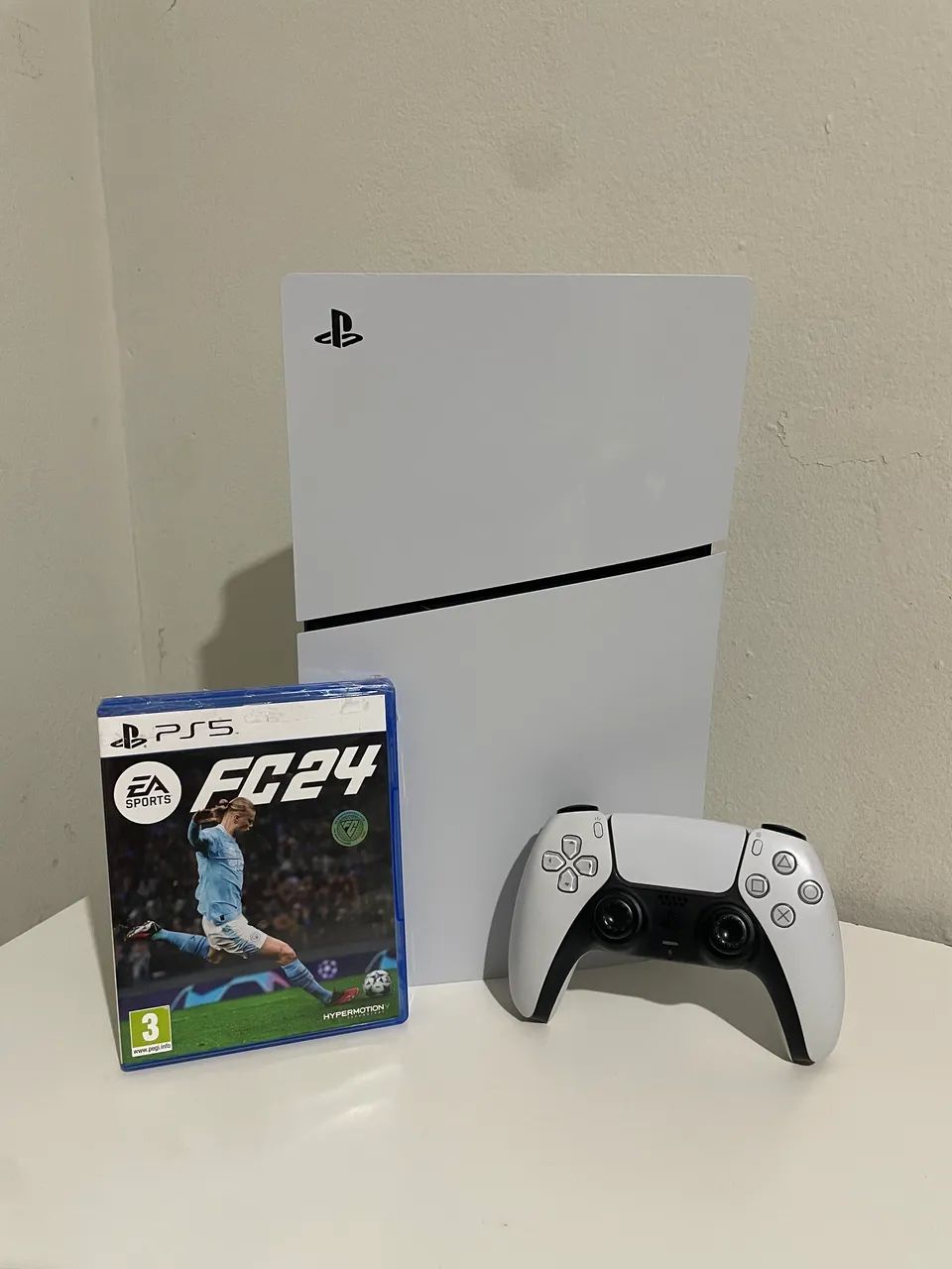 PS5 slim 1 terá - C/ leitor - completo c/caixa 