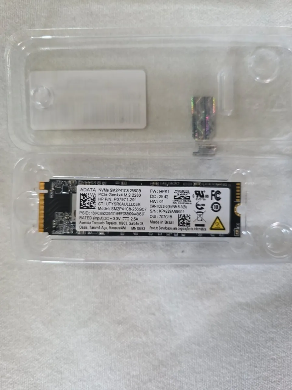 SSD NVMe Samsung 256GB PCIe Gen4 x4 M.2 PM9B1 (MZ9L4256HCJQ