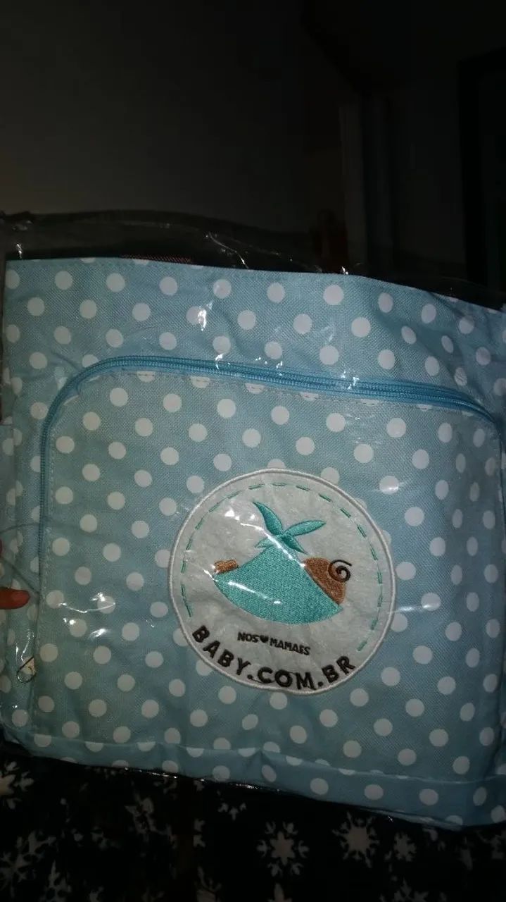 Vende-se Bolsa azul clear baby