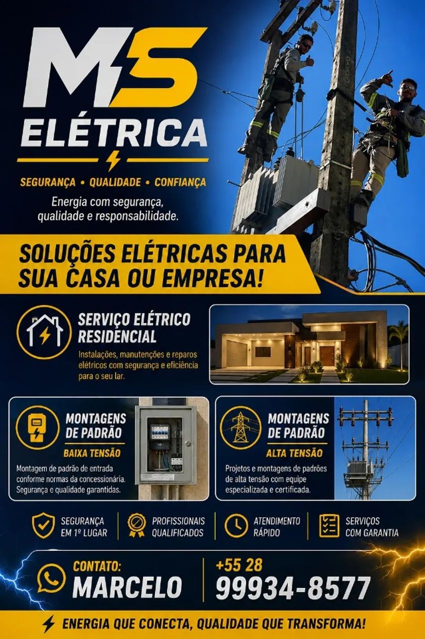 Eletricista Residencial e Comercial -  MS Elétrica