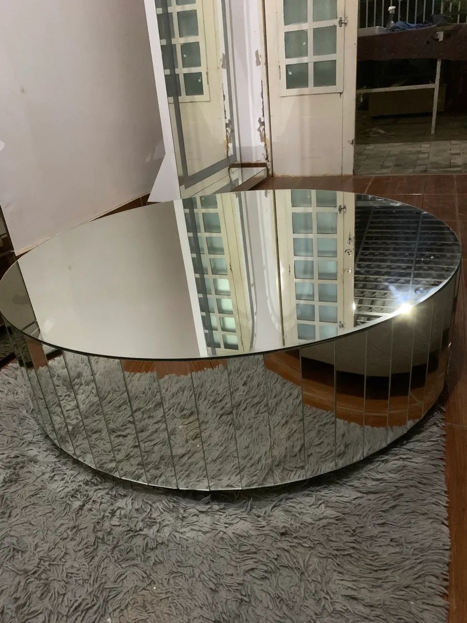 Mesa de Centro Espelho Redonda 