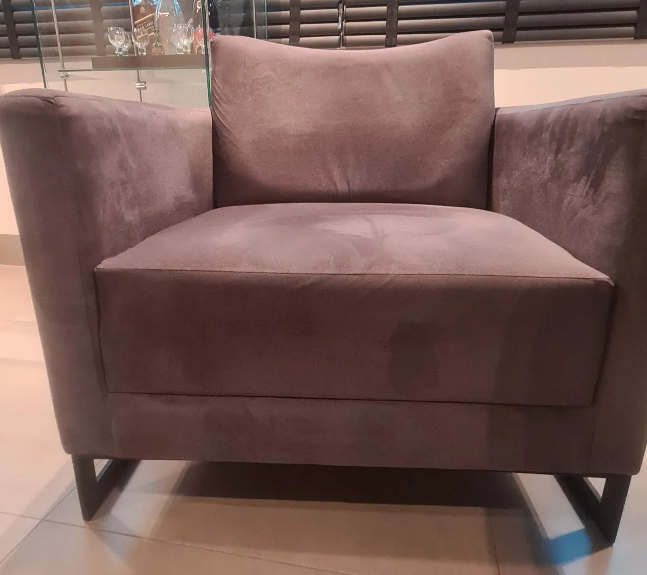 Poltrona Malbec Cinza escuro - Foto 5