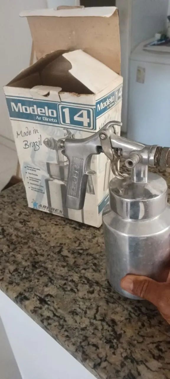 Pistola com saída de ar n14